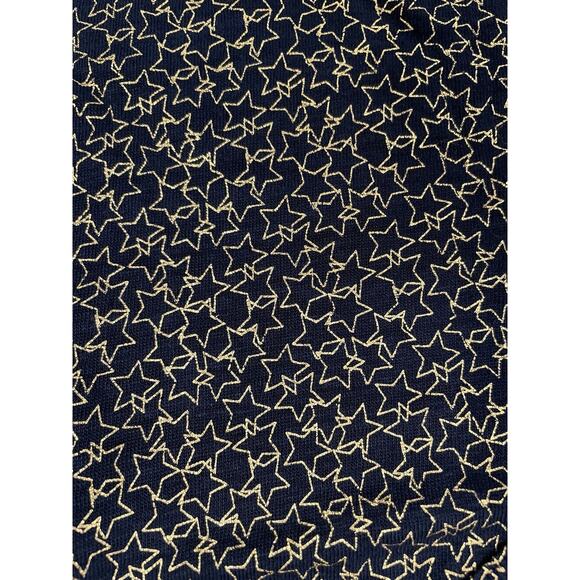 Cynthia Rowley Womens Short Sleeve Linen Shirt Blue With Gold Stars Size Small - Picture 3 of 5